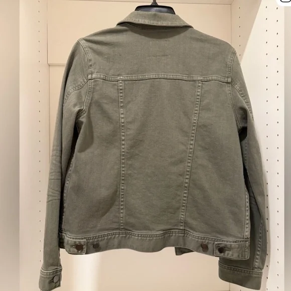 AG Adriano Goldschmied Women's Olive Denim Jacket NWOT Size S
